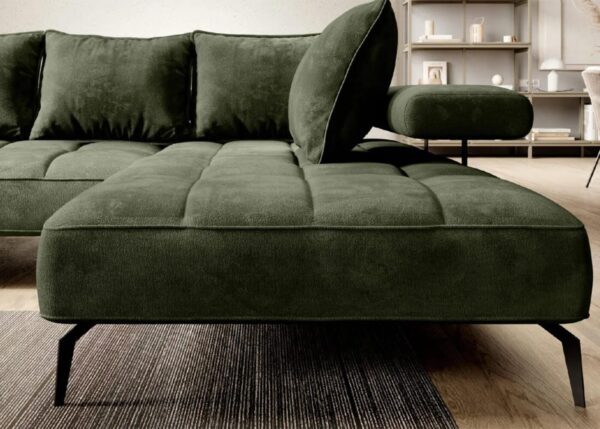Nalik Corner Sofa - Elegant Stitching Detail