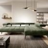 Nalik Corner Sofa - Metal Handles for Headrests