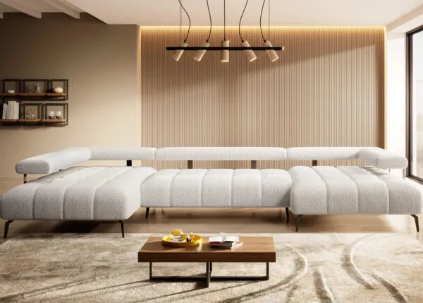 Comfortable Magnetico XL Corner Sofa with Electrically Adjustable Seat Depth