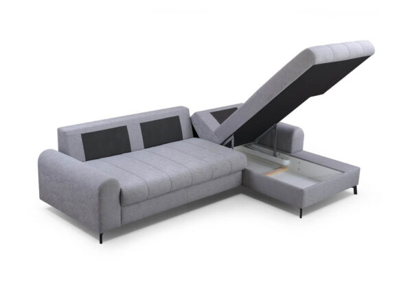 Aki Corner Sofa Showing Storage Compartment