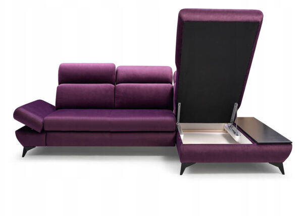 Titi Corner Sofa with Sleeping Function and Bedding Storage