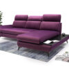 Modern Titi Corner Sofa with Adjustable Headrests and Armrests