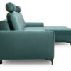 Seli Corner Sofa with Metal Legs in Living Room Setting