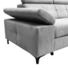 Aversa Corner Sofa with Bonnell Springs and Adjustable Headrests