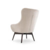 Elegant Scandinavian wingback armchair Car with a supportive high backrest