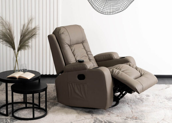 Prego Armchair with Remote Control and Adjustable Massage Features