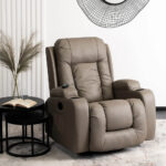 Prego Relaxation Armchair with Massage Function in a Cozy Living Room Setting