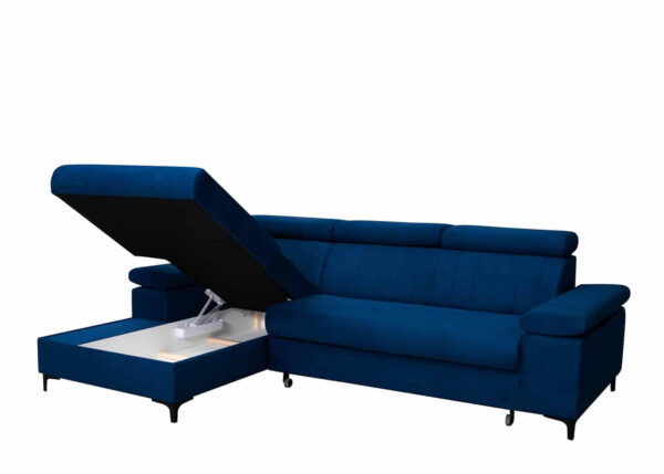 Lavida corner sofa with dolphin folding mechanism for sleeping function