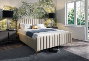 Modern Bed Type 25 in Standard version with stylish headboard and customizable features, fits mattresses 90–180 x 200 cm.
