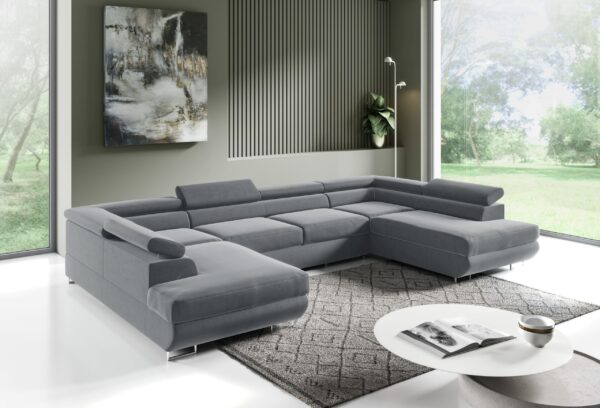 Alice 160 U Corner Sofa – Modern Sofa with Sleeping Function and Storage