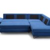 Lofi II corner sofa in fully extended sleeping position, showing spacious sleeping surface