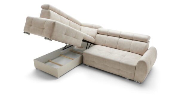 Polskie meble w uk - L-Shaped Sofa Bed - Spacious Storage