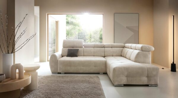 Garda II L-Shaped Sofa Bed - Full View