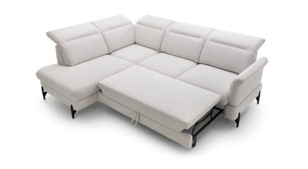 Sienna II corner sofa fully extended – 125 x 192 cm sleeping area – polskie meble w UK
