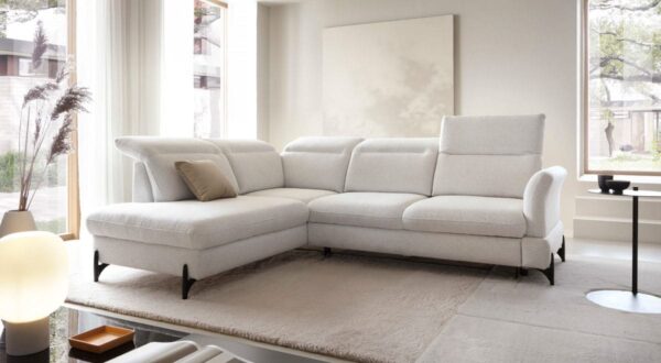 Sienna II modern corner sofa with sleeping function and storage – polskie meble w UK