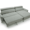 Lago III large corner sofa with sleeping function extended