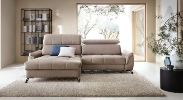 Lago - Modern Corner Sofa with Sleeping Function and Storage – Polish Furniture in the UK