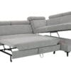Porto II sofa unfolded to 122×204 cm sleeping surface with bedding storage