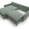 Marco corner sofa bed with DL pull-out function and bedding storage