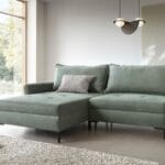 Close-up of Marco sofa seat with HR foam and Bonnell spring detail