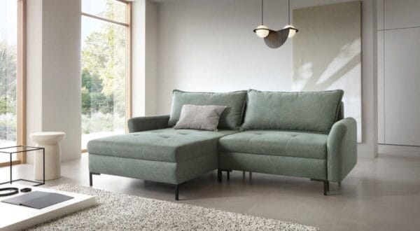 Close-up of Marco sofa seat with HR foam and Bonnell spring detail
