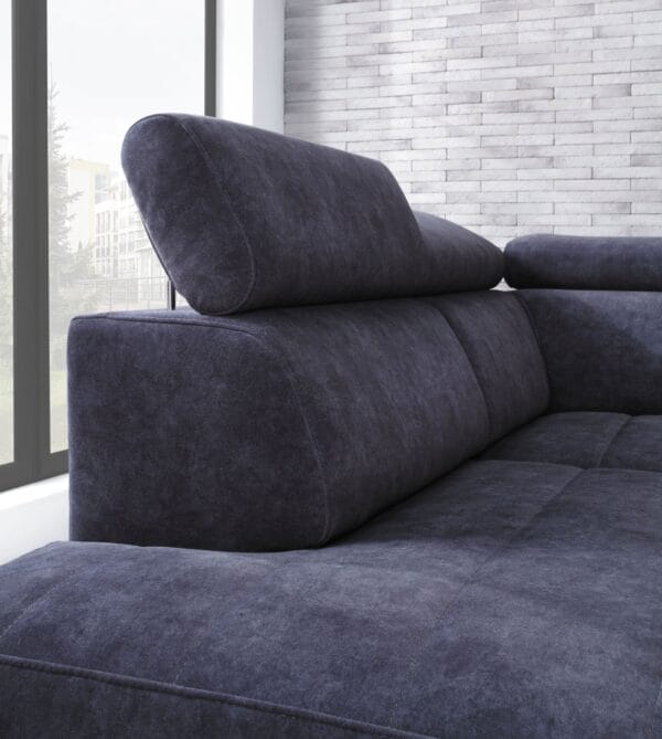 Ergonomic corner sofa with adjustable headrests and deep seat - polskie meble w uk