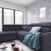 Modern Bergamo sofa with HR foam and spring core - meble uk