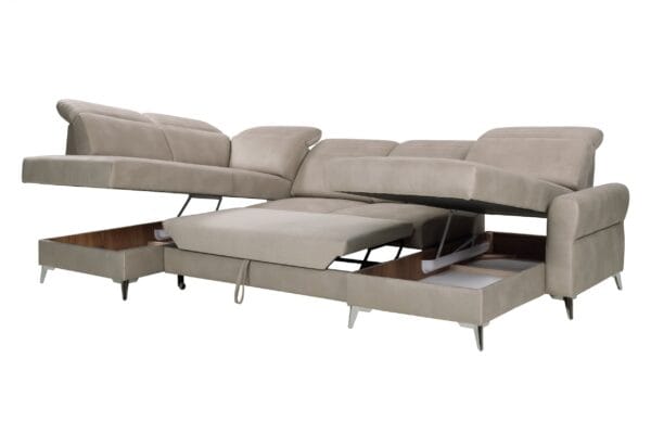 Calabria I corner sofa with Dolphin bed mechanism