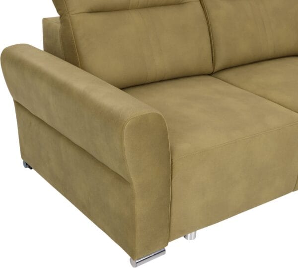 Deep seat sofa with spring support and pull-out bed