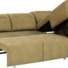 Cawo III corner sofa with 130x220 cm sleeping surface