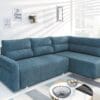 Island corner couch with silicone backrest cushions