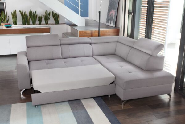 Moon corner sofa bed with 130 x 195 cm sleeping surface