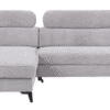 Modern Moena sofa with adjustable headrests and high-resilience foam