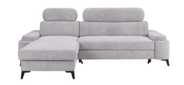 Modern Moena sofa with adjustable headrests and high-resilience foam