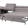 Lugo corner sofa bed with Dolphin mechanism and storage