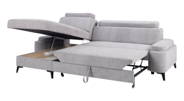 Moena corner sofa with Dolphin pull-out bed and storage compartments