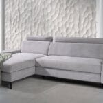 Close-up of Moena sofa Bonnell springs and metal leg finishes