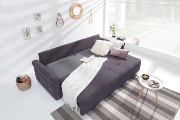 Island sofa unfolded into 138x200 cm bed