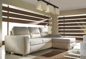 Niko sofa side view showing contemporary design