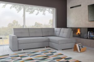 Stilo sofa side view with ergonomic backrest