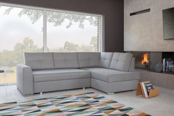 Stilo sofa side view with ergonomic backrest