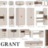 Overall system view of the modular cashmere storage furniture.