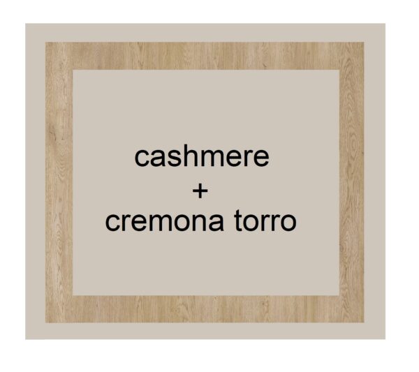 Close-up of cashmere and cremona torro color sample for wardrobe