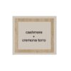 Close-up of cashmere and Cremona Torro finish texture