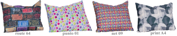 Assortment of optional decorative pillows for GRANT 09 single bed.