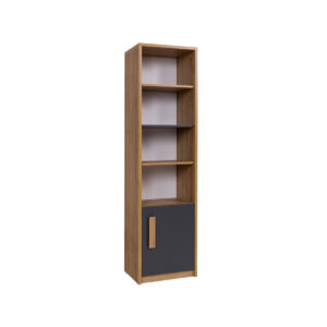 Front view of QUATRO 07 Shelf Unit with cabinet and shelves
