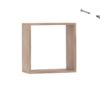 Compact Grant 16 hanging cube wall shelf, perfect for bedroom or living room.