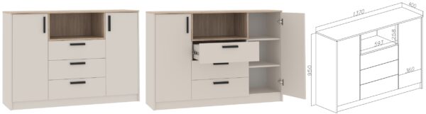 GRANT 39 chest of drawers 17 with ample storage