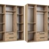 ARTI 01B low wardrobe set in artisan color, showing overall design.