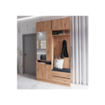 Full ARTI Hallway Wardrobe Set 120 with top unit and mirror
